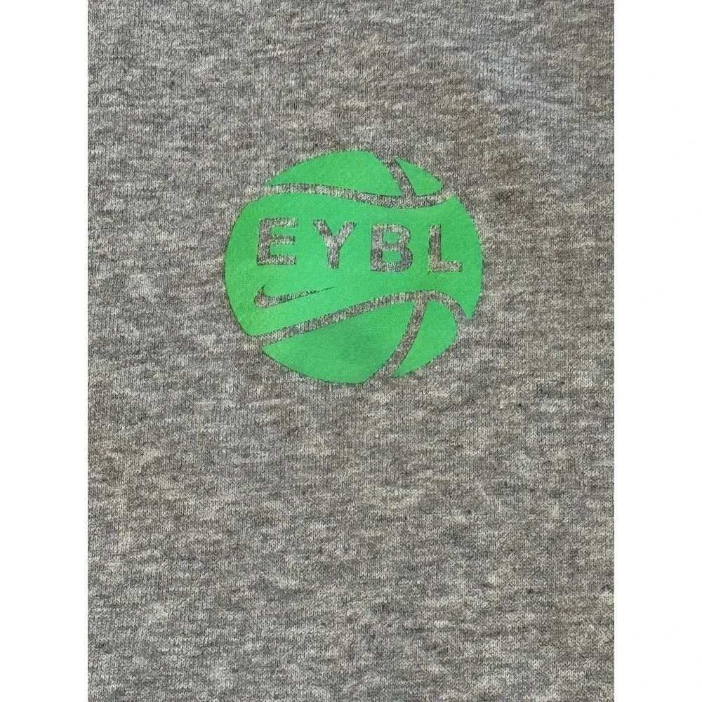 Nike EYBL Hoodie Men's XL‎ Basketball Green Swoosh League Pullover XI Back Print